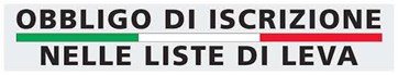 Immagine Avviso obbligo iscrizione Lista di Leva Classe 2009